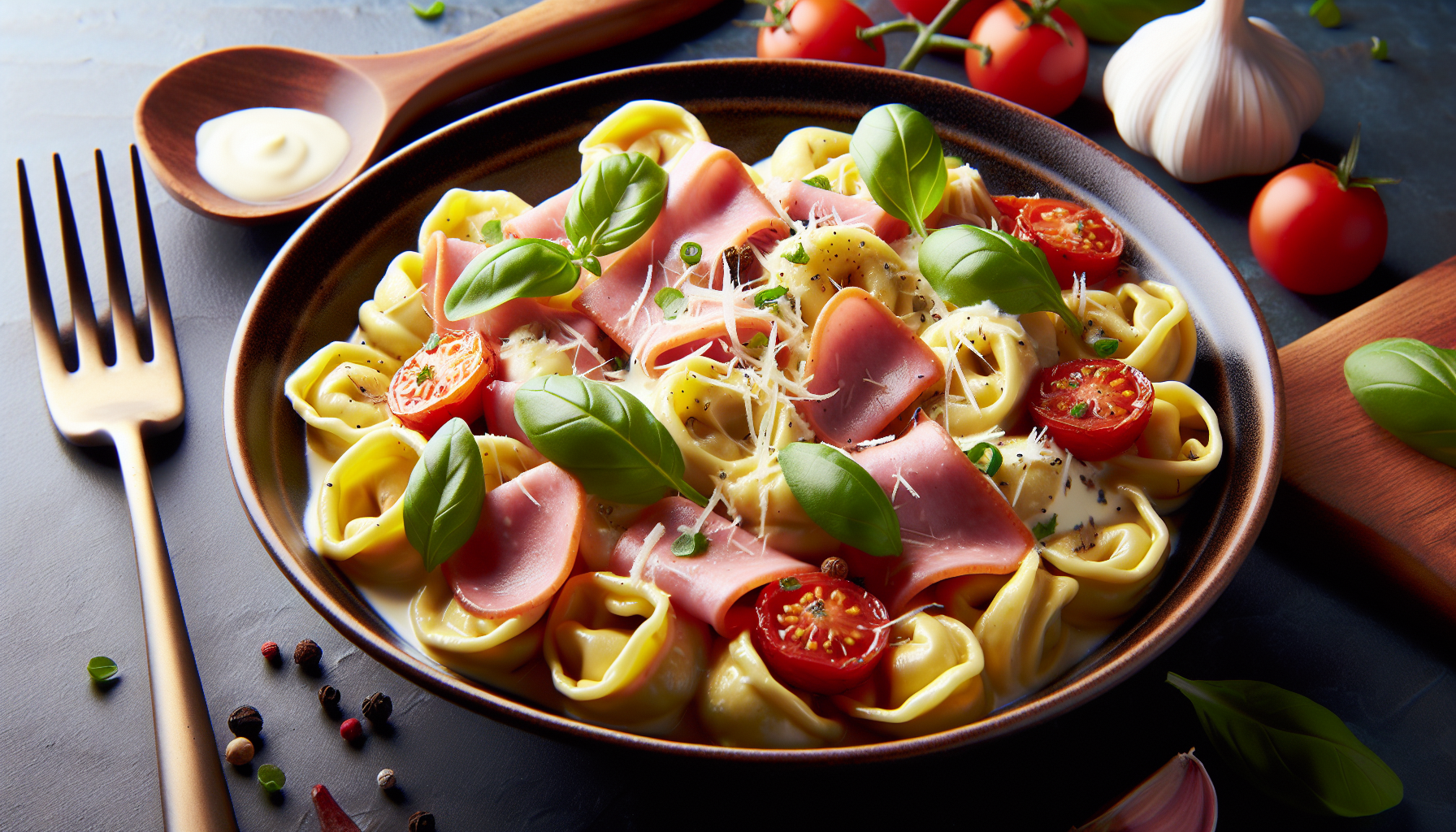 tortellini panna e prosciutto